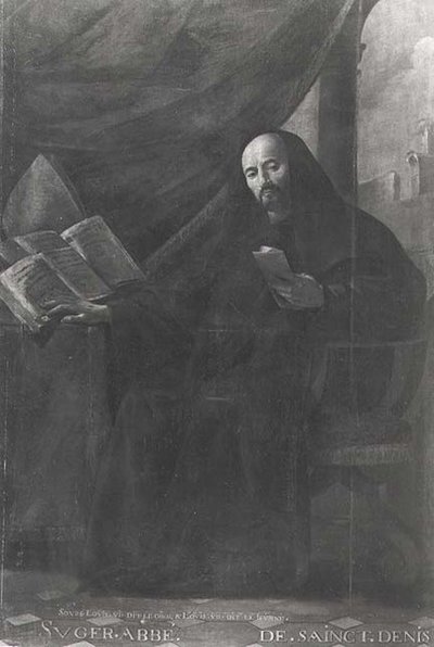 Portrait of Suger (c.1081-1151) Abbot of St. Denis by Simon circle of Vouet
